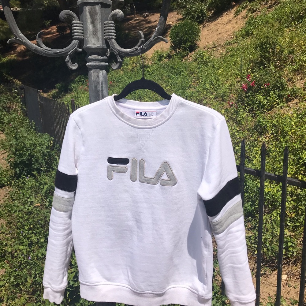 White Fila Sweatshirt